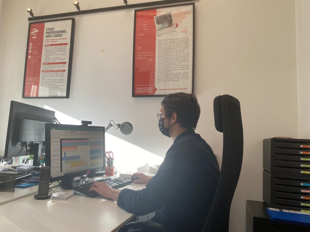 Hugo, Service civique à l&rsquo;ADICE