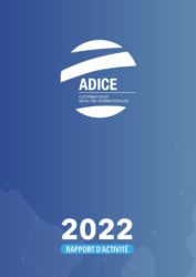 Couverture Rapport d'activité 2022 ADICE