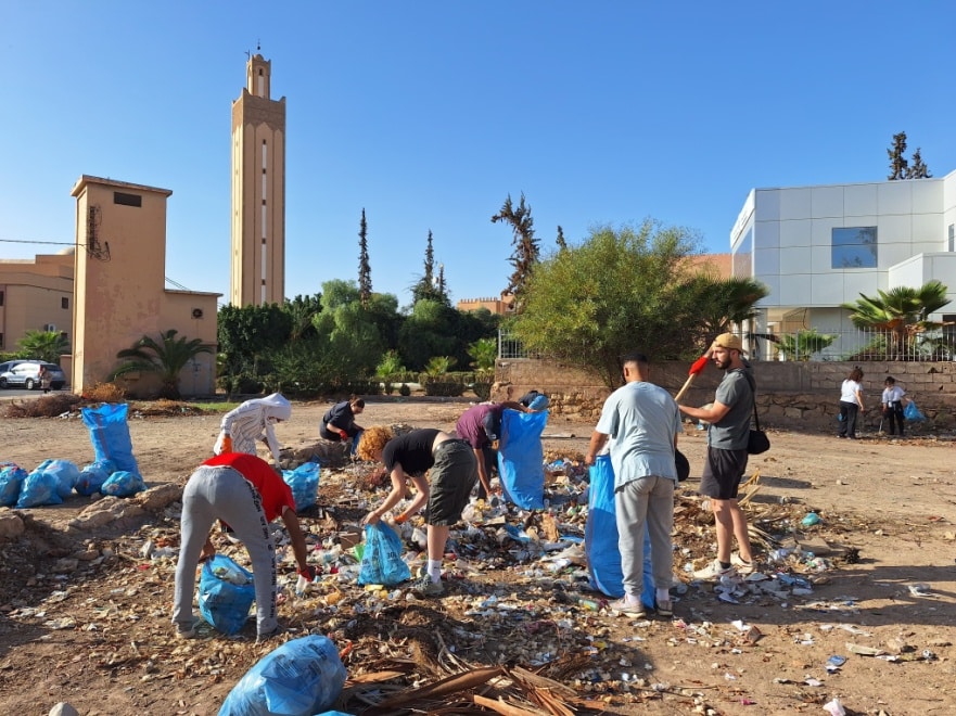 Chantier internationale : journée ramassage des déchets
