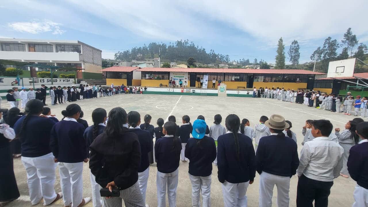 Cours d'école en Equateur