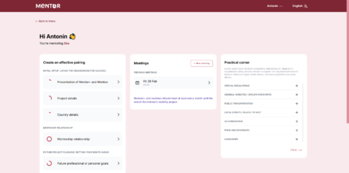 Outil interactif mentorat